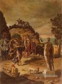scènes rurales avec paysage Giorgio de Chirico surréalisme métaphysique